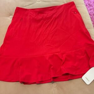 NWT AceGolfs Women’s Red Skort
